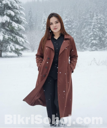 Stylish Ladies Overcoat ( Button System)